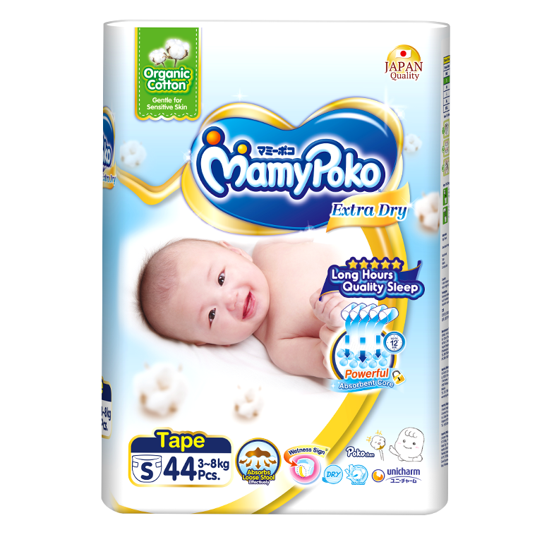 MamyPoko Extra Dry with Organic Cotton (S Size)